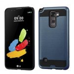 Wholesale LG Stylus 2 K520, LG G Stylo 2 LS775 Iron Shield Hybrid Case (Navy Blue)